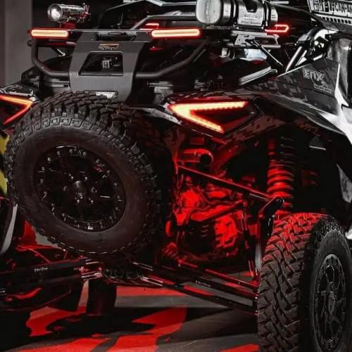 Выхлопная система Anarchy TEAM для Can-Am Maverick R под установку комплекта заднего бампера - кронштейна запасного колеса